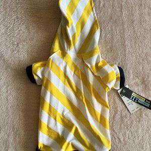 Adorable Lightweight Hooded Dog Shirt - SIZE 12 inch
